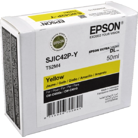 Oryginalny Tusz Yellow Epson SJIC42PM (C13T52M440)